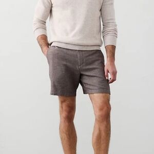 Slim-Fit 7" Linen-Blend Short